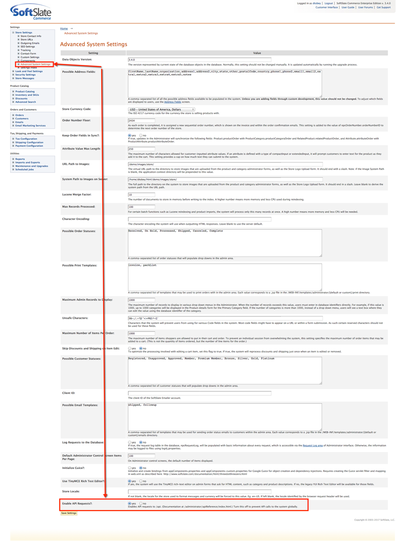 API user