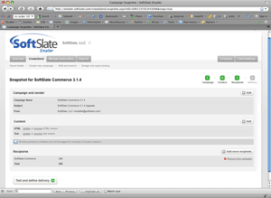 SoftSlate Emailer Snapshot